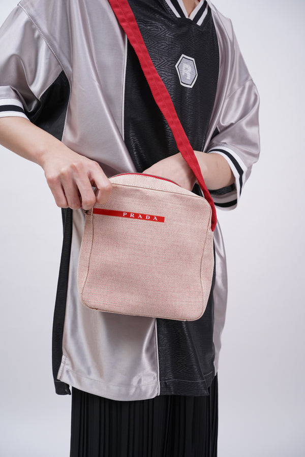 "PRADA SPORT" -Canapa Compact Shoulder Bag-