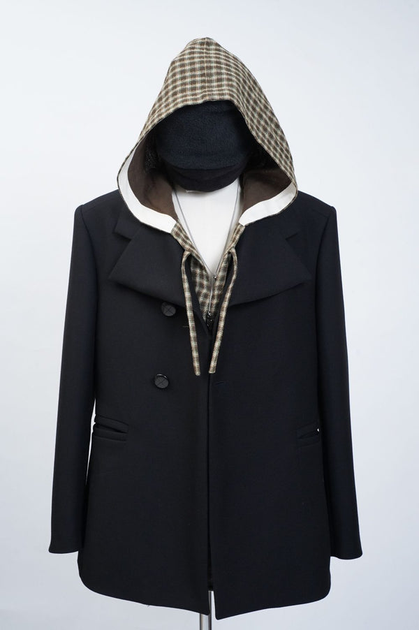 -HOODED PULLOVER-