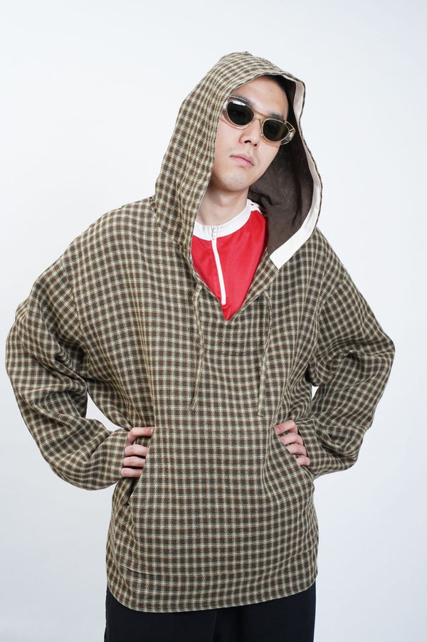 -HOODED PULLOVER-