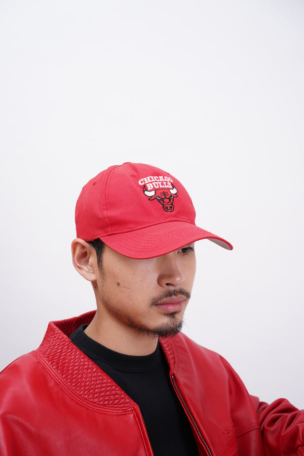 90's "Chicago Bulls" -Poly/Cotton 6Panel Cap-