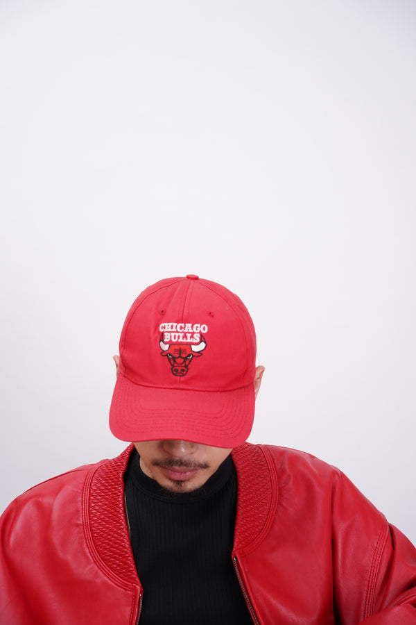 90's "Chicago Bulls" -Poly/Cotton 6Panel Cap-