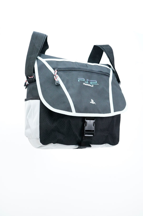 "PLAY STATION 2" -Logo Embroidery Shoulder Bag-