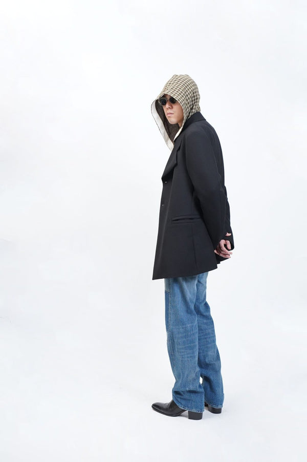 -HOODED PULLOVER-