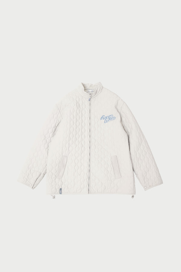 "ROCAWEAR" -Logo Embroidery Quilting Jacket-