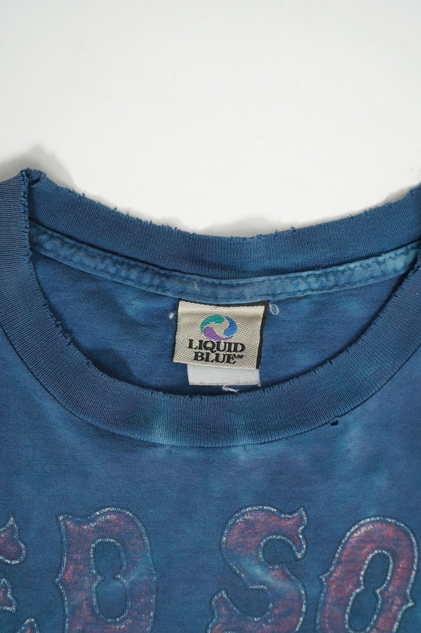 90's "LIQUID BLUE" -"BOSTON RED SOCKS" Allover Printed S/S Tee-