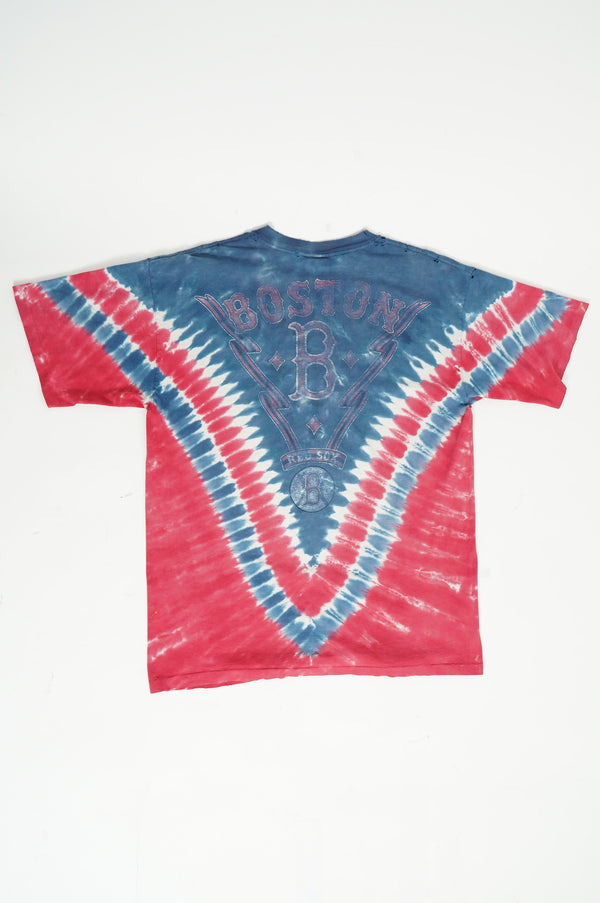90's "LIQUID BLUE" -"BOSTON RED SOCKS" Allover Printed S/S Tee-