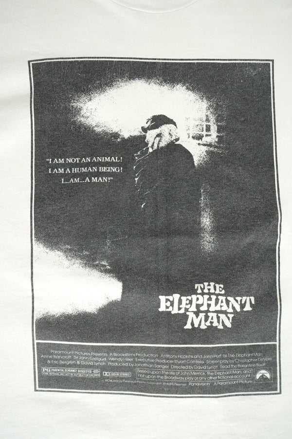 90's "FRUIT OF THE LOOM" -"ELEPHANT MAN" Movie Printed S/S Tee-