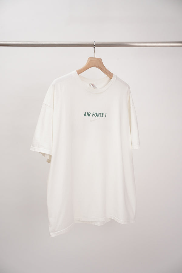 90's "Nike" -"AIR FORCE 1" Logo Printed S/S Tee-
