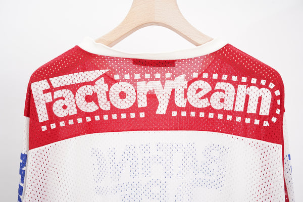 90's "A BATHING APE" -Jersey Mesh Game Shirt-
