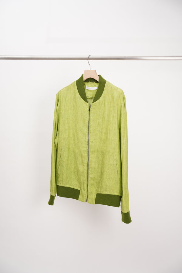"Nigel Curtiss" -Linen Zip Up Blouson-
