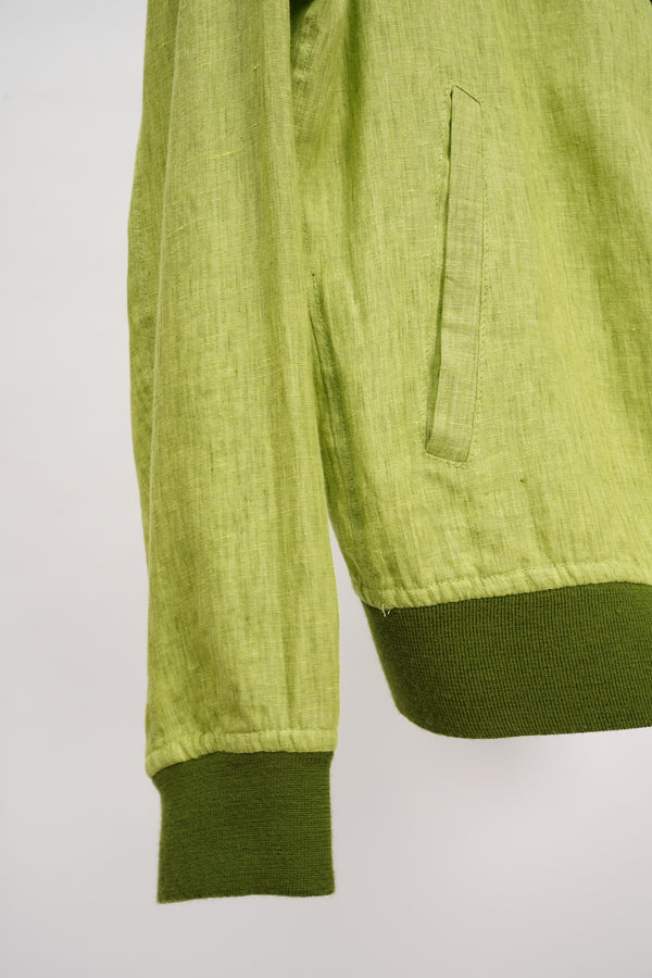 "Nigel Curtiss" -Linen Zip Up Blouson-