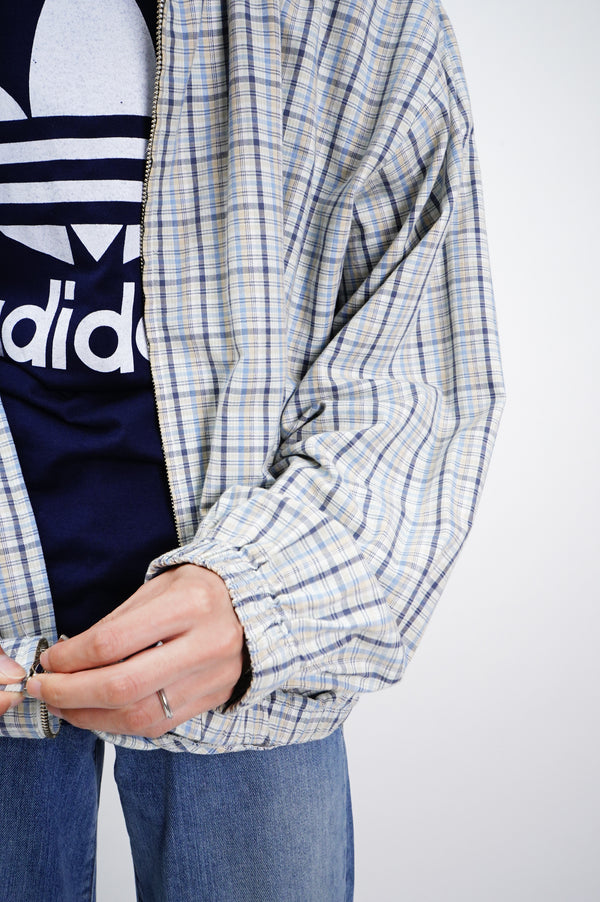 90's "JENNIFER MOORE" -Check Pattern Zip Up Jacket-