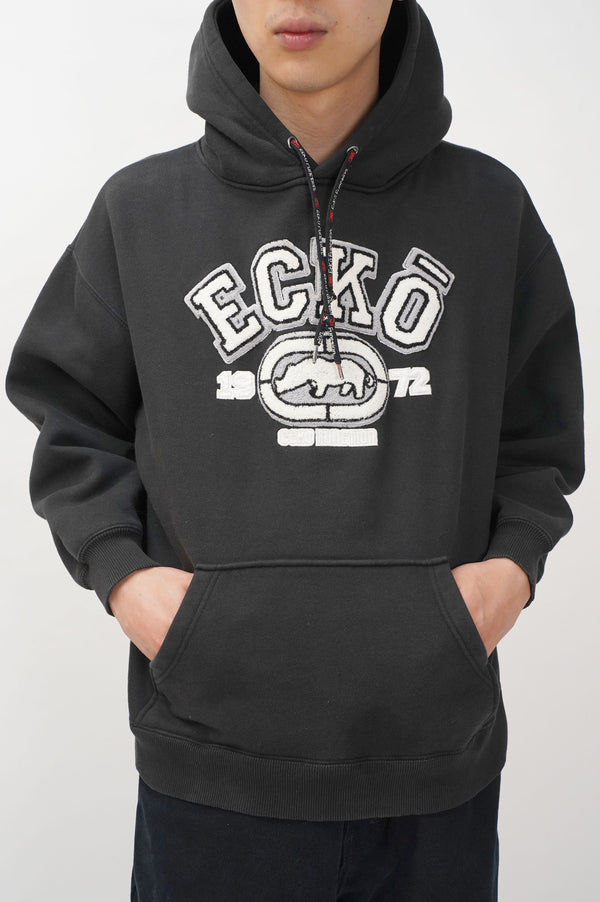 "ECKO FUNCTION" -Logo Patch Sweat Hoodie-