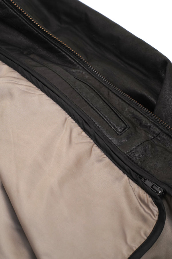 "DIMENSION NEW YORK" -Leather Blouson-