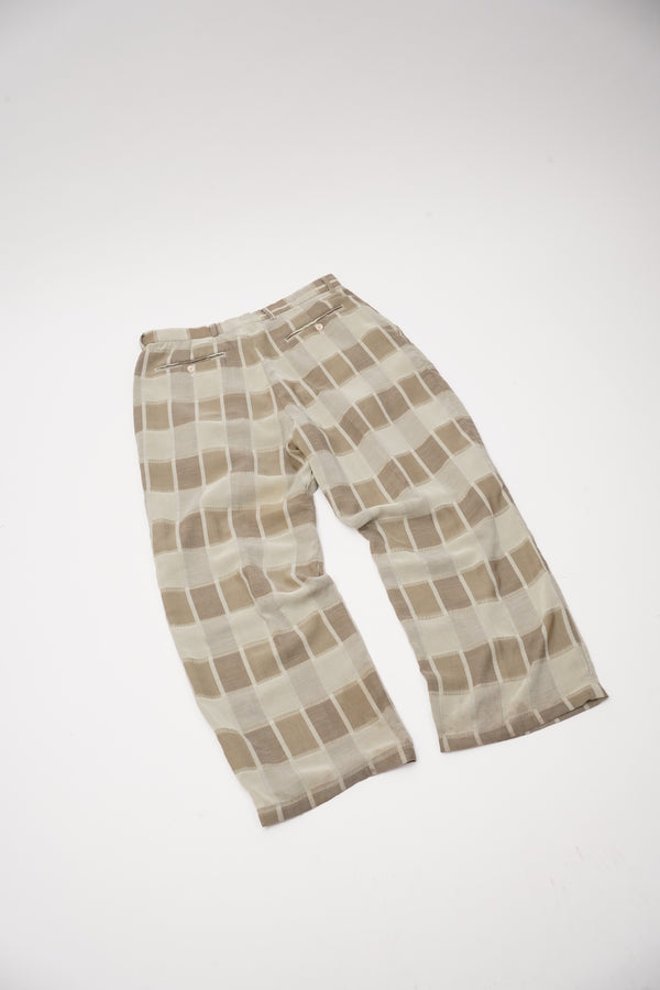 "SYLLABLES system" -Cotton/Poly Tuck Wide Slacks-