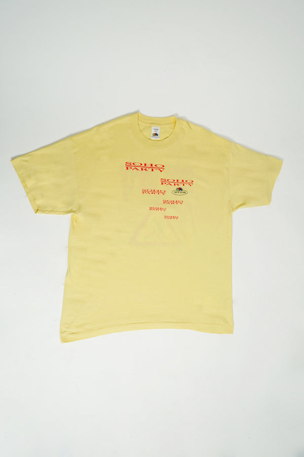 90`s "FRUIT OF THE LOOM" -Soho Party S/S Tee-