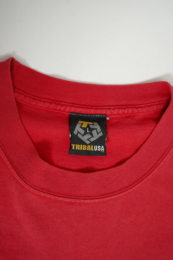 90's "TRIBAL USA" -Logo Printed S/S Tee-