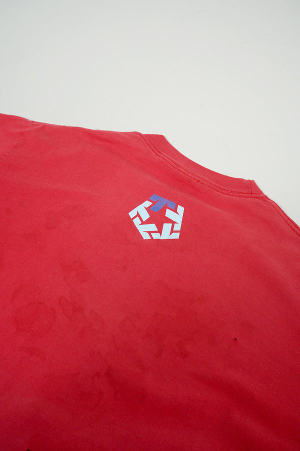 90's "TRIBAL USA" -Logo Printed S/S Tee-