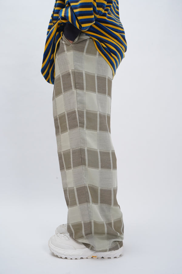 "SYLLABLES system" -Cotton/Poly Tuck Wide Slacks-