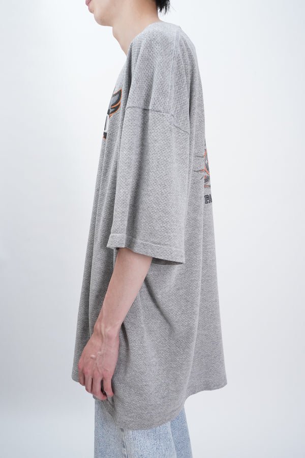 "HARLEY DAVIDSON" -Logo Print S/S Mesh Tee-
