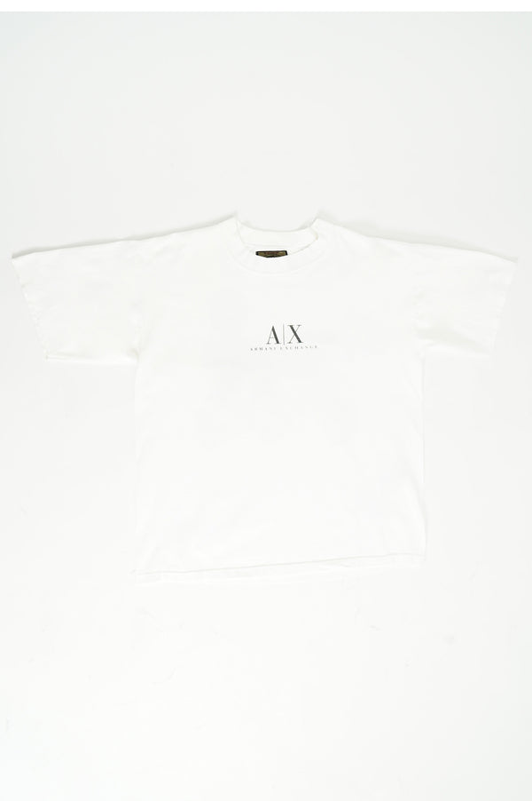 90's "ARMANI JEANS" -"JUNK" Logo Printed S/S Tee-