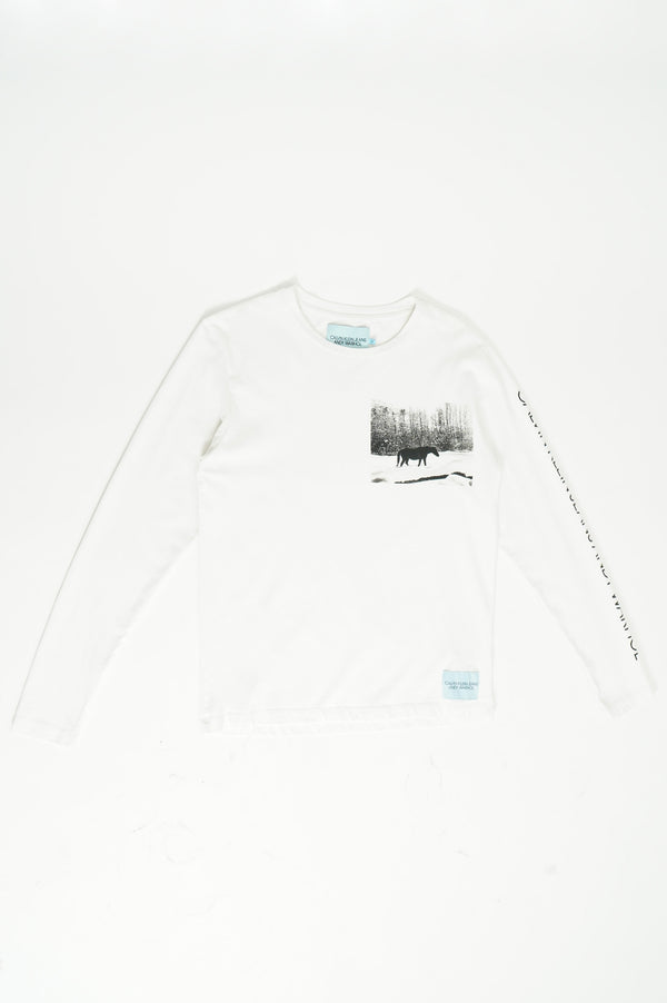 "CALVIN KLEIN JEANS" -"ANDY WARHOL"Printed L/S Tee-