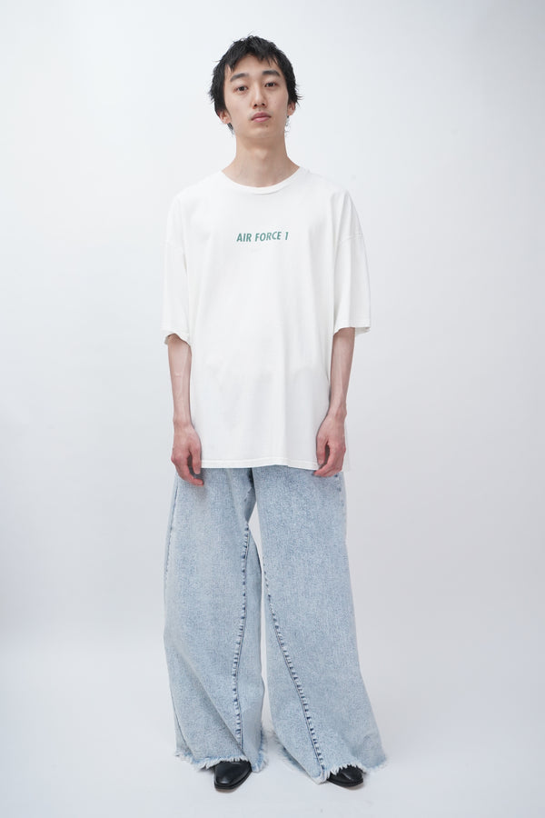 90's "Nike" -"AIR FORCE 1" Logo Printed S/S Tee-