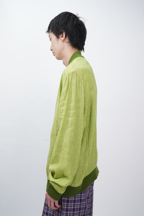"Nigel Curtiss" -Linen Zip Up Blouson-