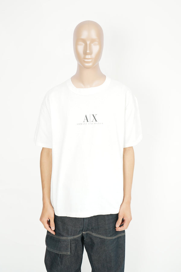 90's "ARMANI JEANS" -"JUNK" Logo Printed S/S Tee-