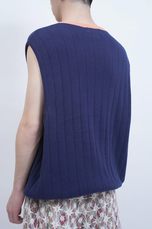 90's "POLO GOLF" -V/N Cotton Knit Vest-