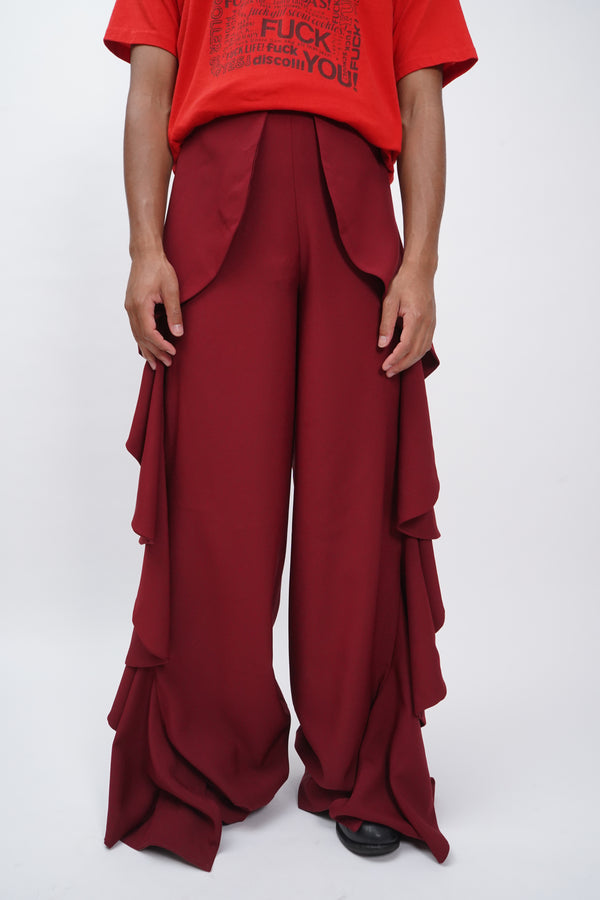 "Pilianandrew" -Polyester BIRABIRA Wide Pants-