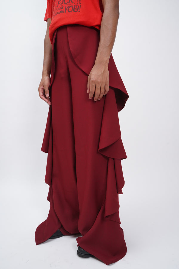 "Pilianandrew" -Polyester BIRABIRA Wide Pants-
