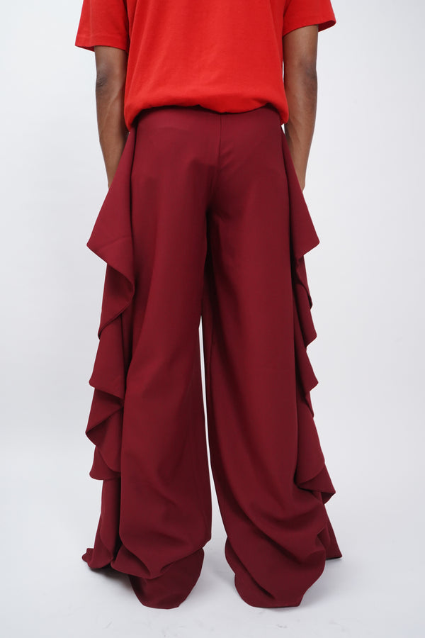 "Pilianandrew" -Polyester BIRABIRA Wide Pants-