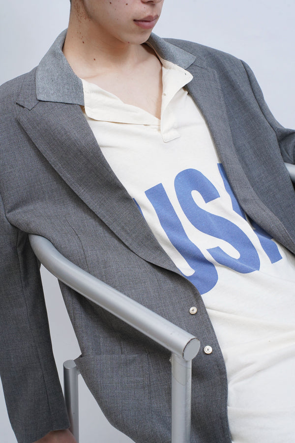 90's "POLO SPORT Ralph Lauren" -"USA" Printed S/S Polo Shirt-