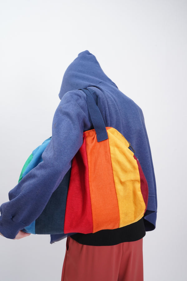 70's "SNITZ" -Rainbow Border Duffle Bag-