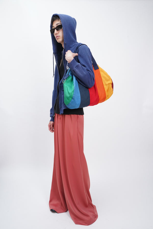 70's "SNITZ" -Rainbow Border Duffle Bag-