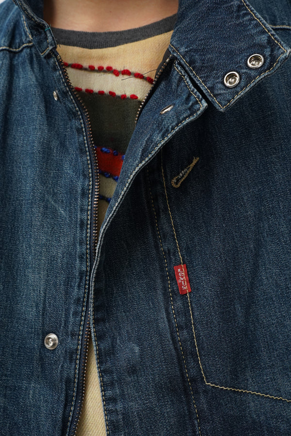 "Levi's ENGINEERED JEANS" -Design Denim Zip Vest-