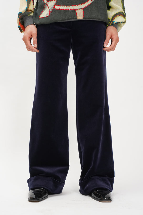 "Chloe" -Velour Flare Slacks-