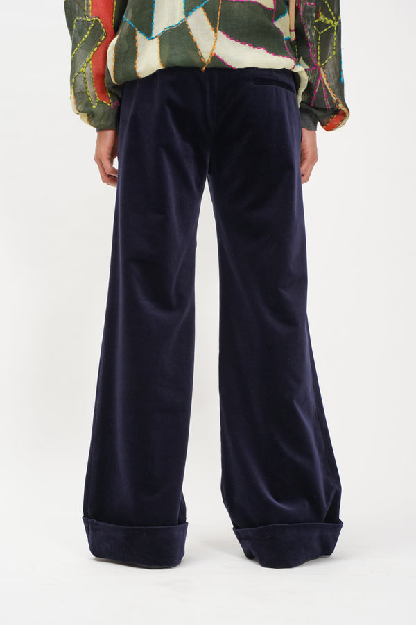 "Chloe" -Velour Flare Slacks-