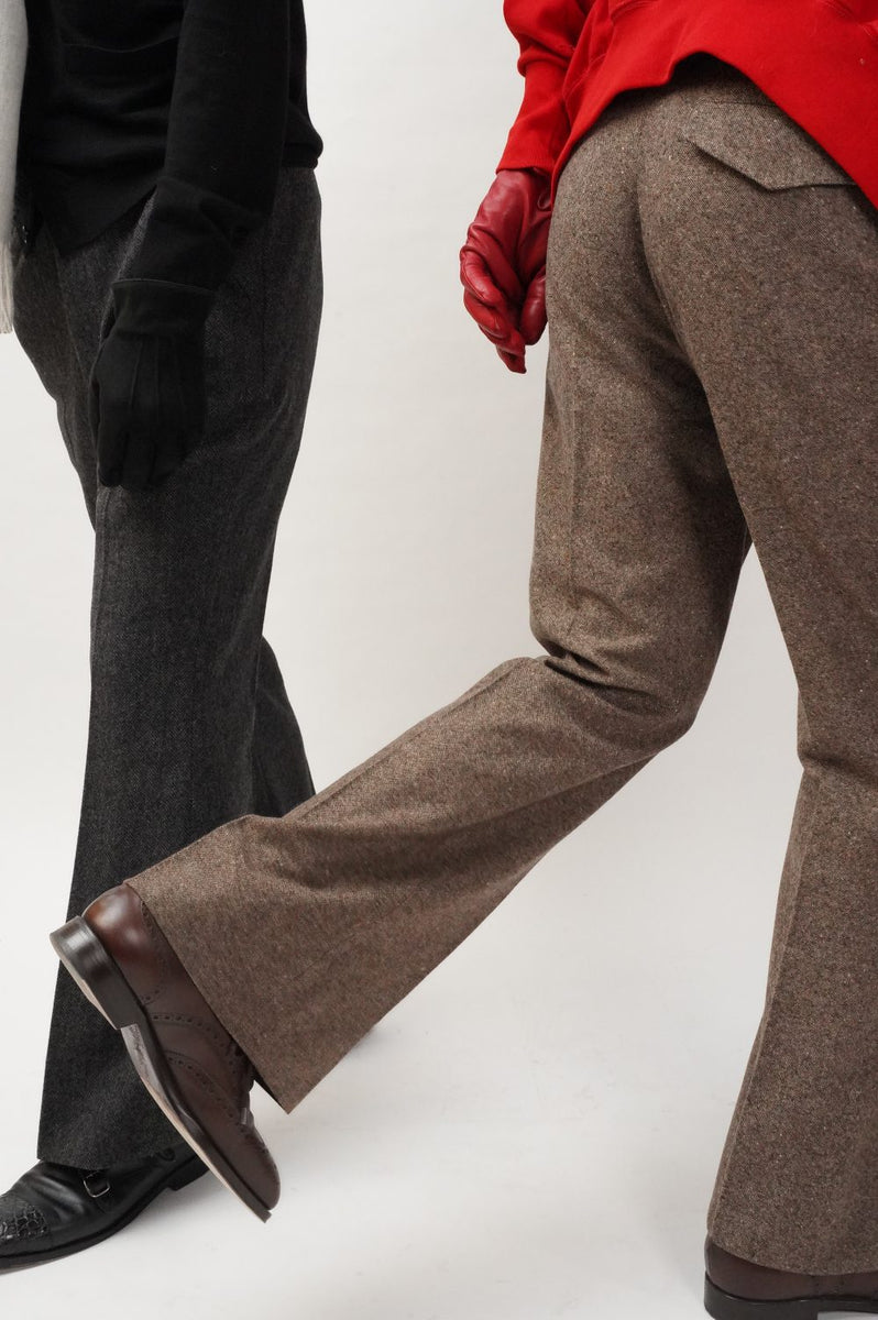 SADE MANHOLE別注　PT10 ROSE CHECK サイズ0 manhole別注】SADE PT10 カシミヤ混 サイズ2