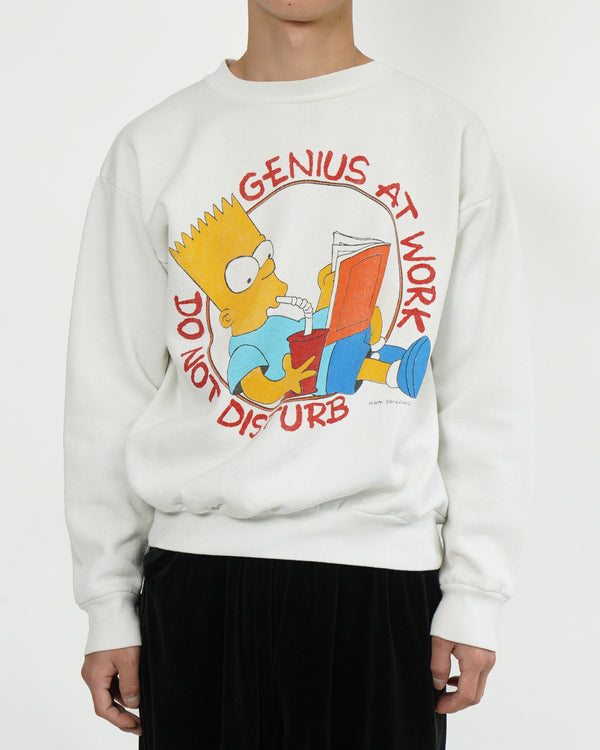 90`s "SSI" - "THE SIMPSONS" Printed C/N Sweat Shirt