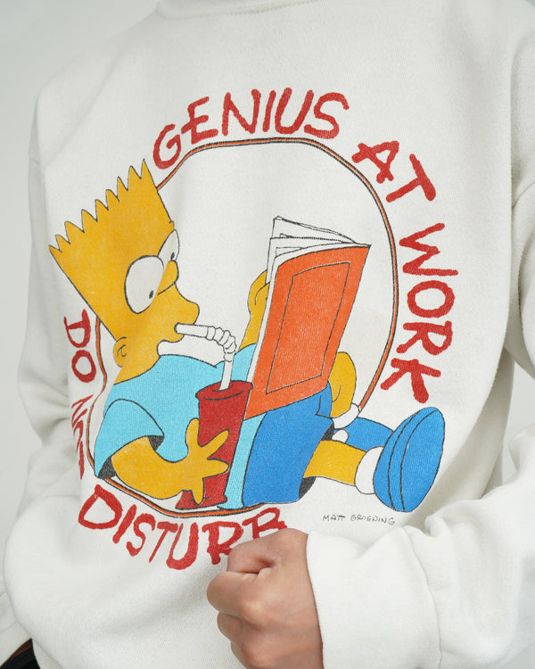 90`s "SSI" - "THE SIMPSONS" Printed C/N Sweat Shirt