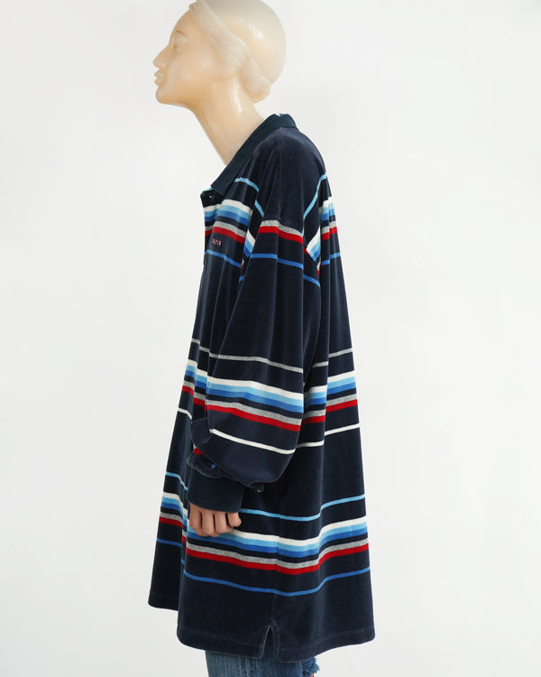 "ENYCE" -Border Pile L/S Polo Shirts-