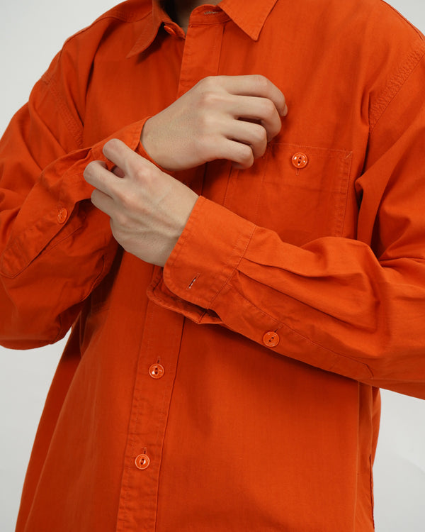 90's "POLO by RALPH LAUREN" -Cotton L/S Work Shirts-