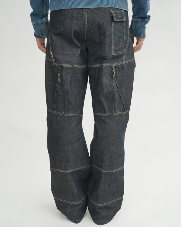 00`s "MARITHE FRANCOIS GIRBAUD" -Design Cargo Denim Pants-