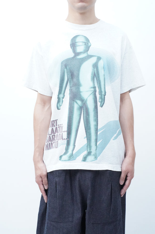 90's "The Day the Earth Stood Still" -SF Movie Printed S/S Tee-