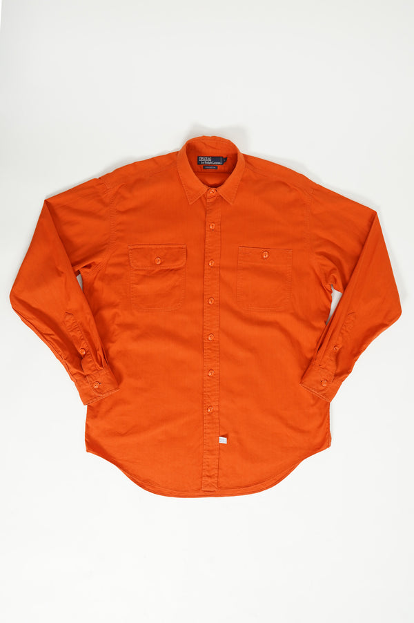 90's "POLO by RALPH LAUREN" -Cotton L/S Work Shirts-