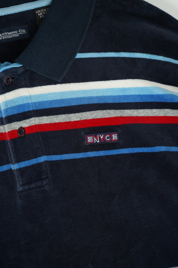 "ENYCE" -Border Pile L/S Polo Shirts-