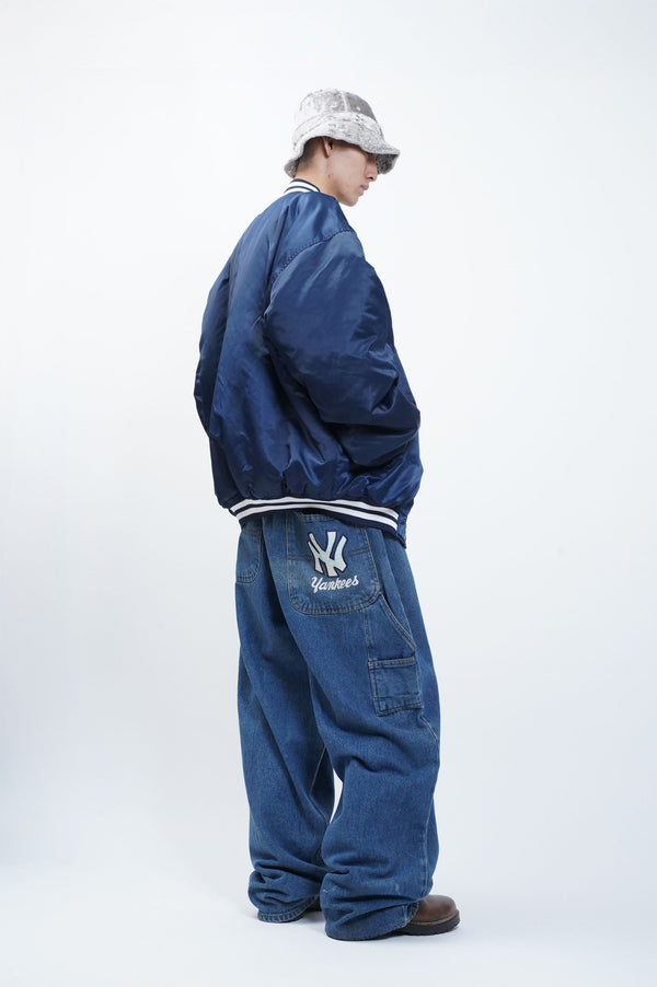 90's "STARTER" -"NEW YORK YANKEES" Padded Studium Jacket-