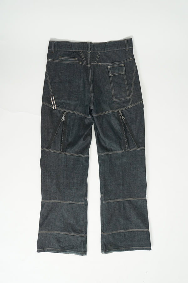 00`s "MARITHE FRANCOIS GIRBAUD" -Design Cargo Denim Pants-